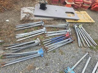 10 x Portable Road Sign Stand Bases 