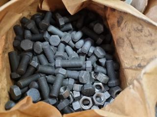 Bulk Lot of Bolts, Nuts, Washers