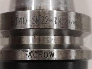 Acrow Mill Tool Holder BT40-SM22-150