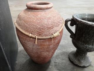 3x Assorted Decorative Pots