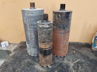 3x Wet Diamond Core Drill Bits