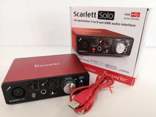 Focusrite Scarlett Solo 2nd Gen 2-in/2-out USB Audio Interface