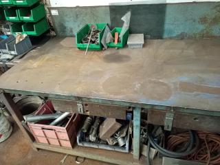 Steel Workbench and Contents