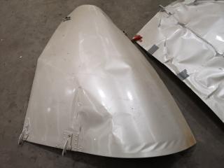 MD 500 Rear Engine Door Set + Passenger Side Door, Damaged