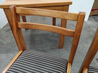 Stylish Macrocarpa Cafe Table and Chairs Set