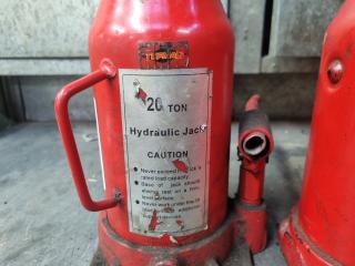 2 x Hydraulic Bottle Jacks