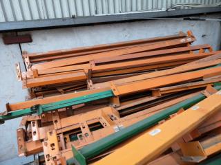 Large Lot of Industrial Pallet Rack Horizontal Beems