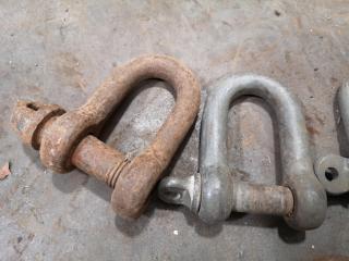 7x Assorted D-Shackles
