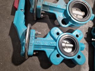 6 Assorted Butterfly Valves