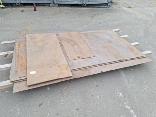 5 Assorted Steel Sheets/ Plate