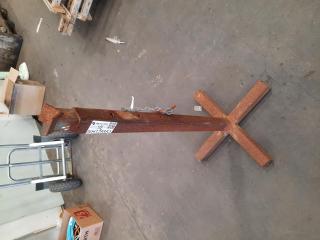 Pair of Industrial Material Support Stands