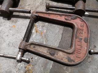 5x Vintage G-Clamps