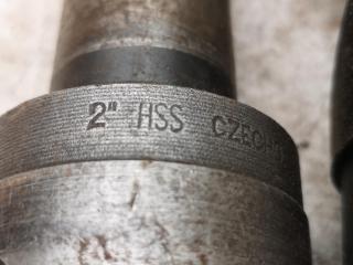 2x Large Mill Drills w/ Morse Taper Shanks
