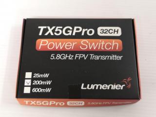 Lumenier TX5GPro Power Switch 5.8GHz FPV Video Transmitter