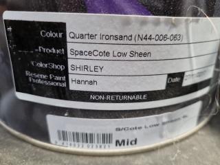 4x 4L Cans of Resene SpaceCote Low Sheen Interior Enamel Paint