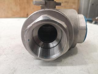 1.5" 3-Way Ball Valve, 1000 WOG,
CF8M