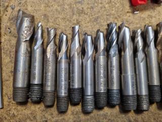 45x Assorted End Mills and Drills