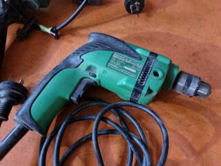 2x Hitachi Corded Drills