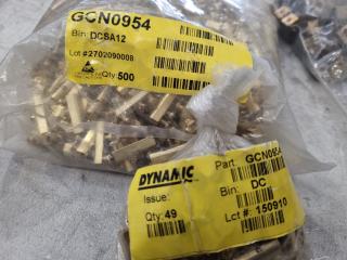 Assorted Brass Terminal Blocks, Nuts, Washers, Bulk Lots