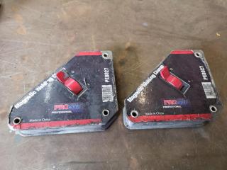 2x ProEquip Professional Magnetic Welding Clamps PE8027