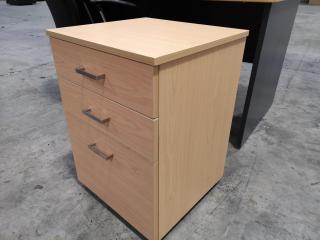 Office Desk Workstation w/ Mobile Drawer & Chair