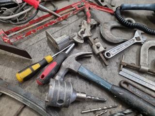 Assorted Tools, Fastening Hardware, Castors, & More