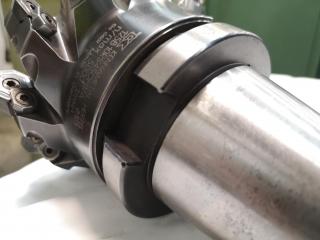 Vertex Mill Tool Holder NT50-FMB40-M24 w/ Kennametal 125mm dia Cutter