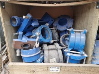 Assorted Heavy Steel Pipe Fittings, Couplings