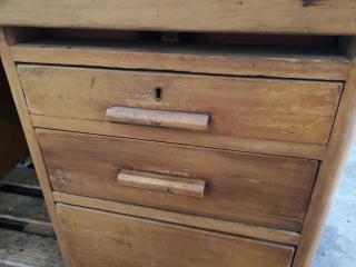 Vintage Wood Office Desk