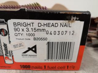 Assorted Paslode D-Head Nails