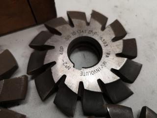 8x Assorted Gear Mill Cutters
