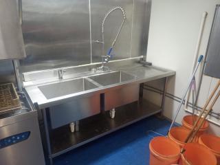 Commercial Double Sink Unit