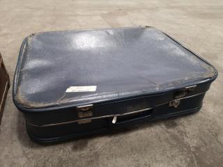 7x Assorted Vintage Antique Luggage Cases + Disabled Soldiers Products Case