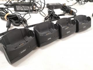 4x Symbol MC50 Mobile Handheld Computers w/ Charging Cradles