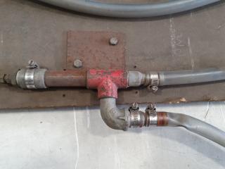 Mounted Pressure Guage and Pipe