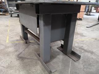 Heavy Steel Topped Workbench