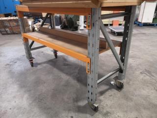 Mobile Workshop Table Shelf