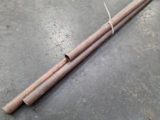 3x Lengths of 22mm Copper Plumbing Pipes
