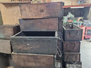 35+ Vintqge Wood Workshop Storage Bins