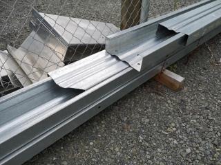 6x Galvanised Steel Purlins