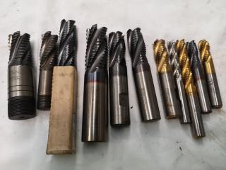 11x Assorted Rough End Mill Bits