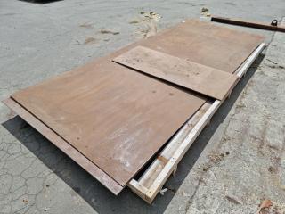 3x Sheets of Steel Plate