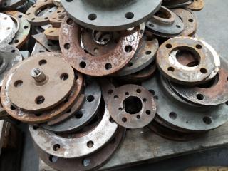 Assorted Heavy Industrial Pipe Covers and Rings