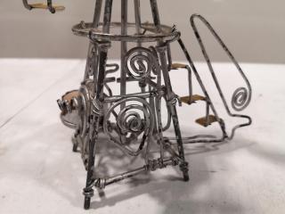 Retro Steam Punk Inspired Operating Windmill Candle Holder