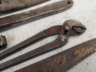 6x Assorted Antique Vintage Hand Tools