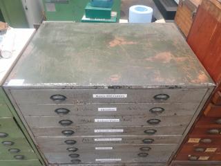 Industrial Steel 8 Drawer Cabinet