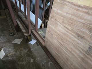 2 x Large Sliding Section Material Racks 