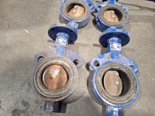 6 Assorted Butterfly Valves