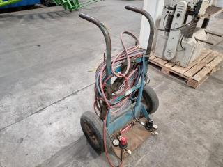BOC Oxy/Acetylene Welding Torch and Trolley Setup