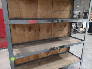 Heavy Steel Framed Workshop Storage Rack Shelf Unit